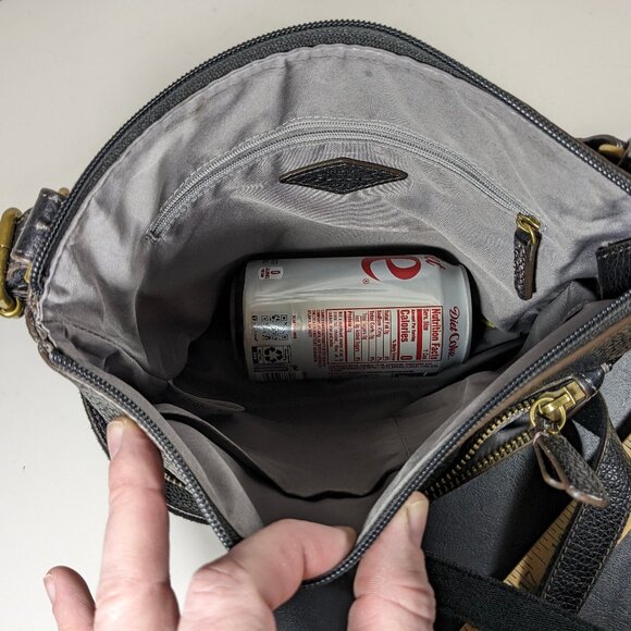 Fossil Genuine Leather Crossbody Hobo Pebbled Leather Nice Soft Marissa Tessa - Picture 7 of 11